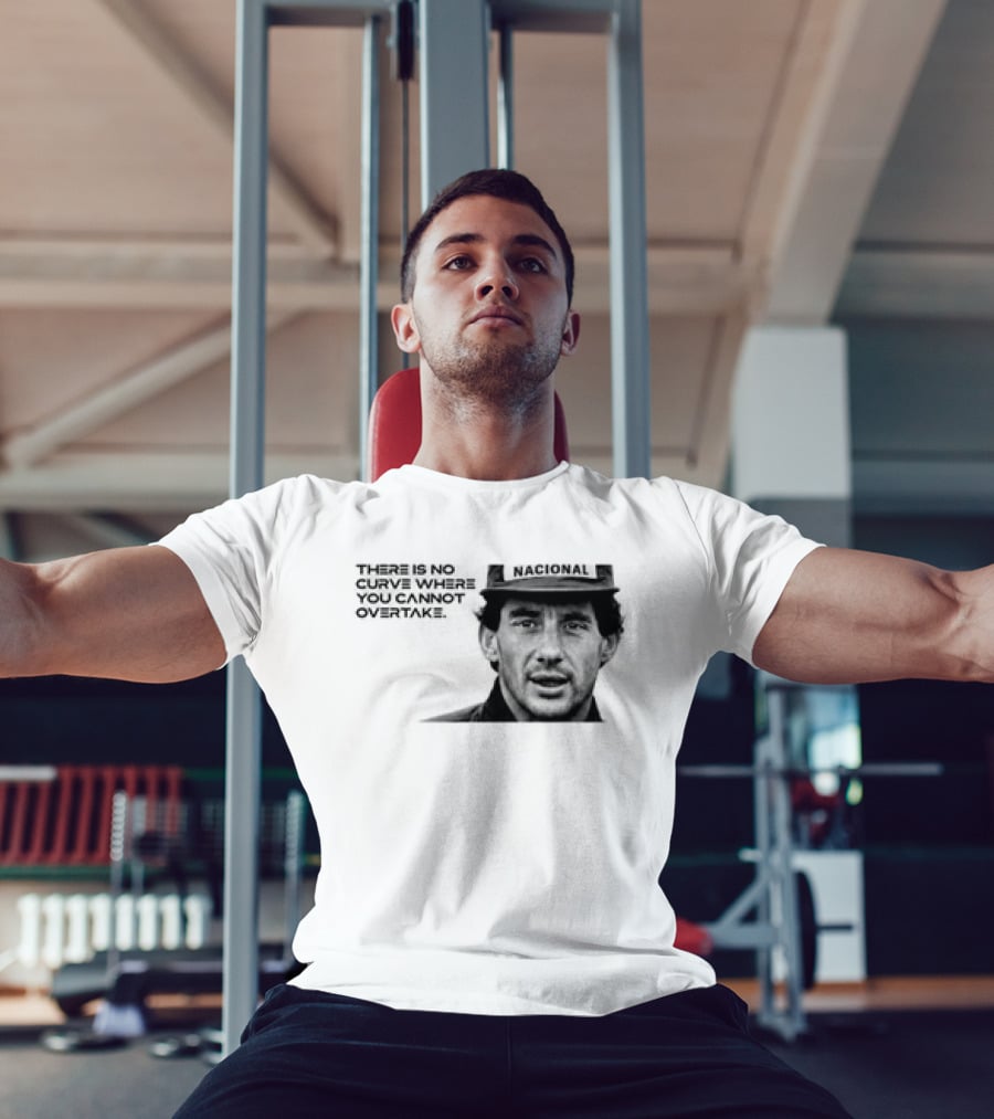 Neymar Ayrton Senna No Curve Where You Cannot Overtake Brazilian Legends T-Shirt