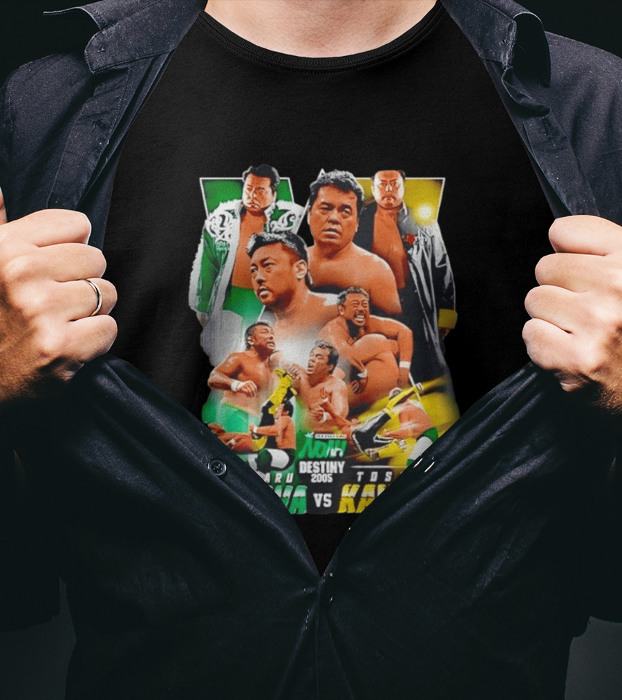 NOAH Destiny 2005 Mitsuharu Misawa Vs Toshiaki Kawada Wrestling Legends Match T-Shirt