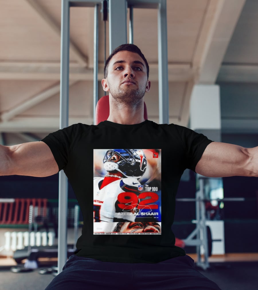 Houston Texans Azeez Al Shaair 92 NFL Top 100 Linebacker T-Shirt