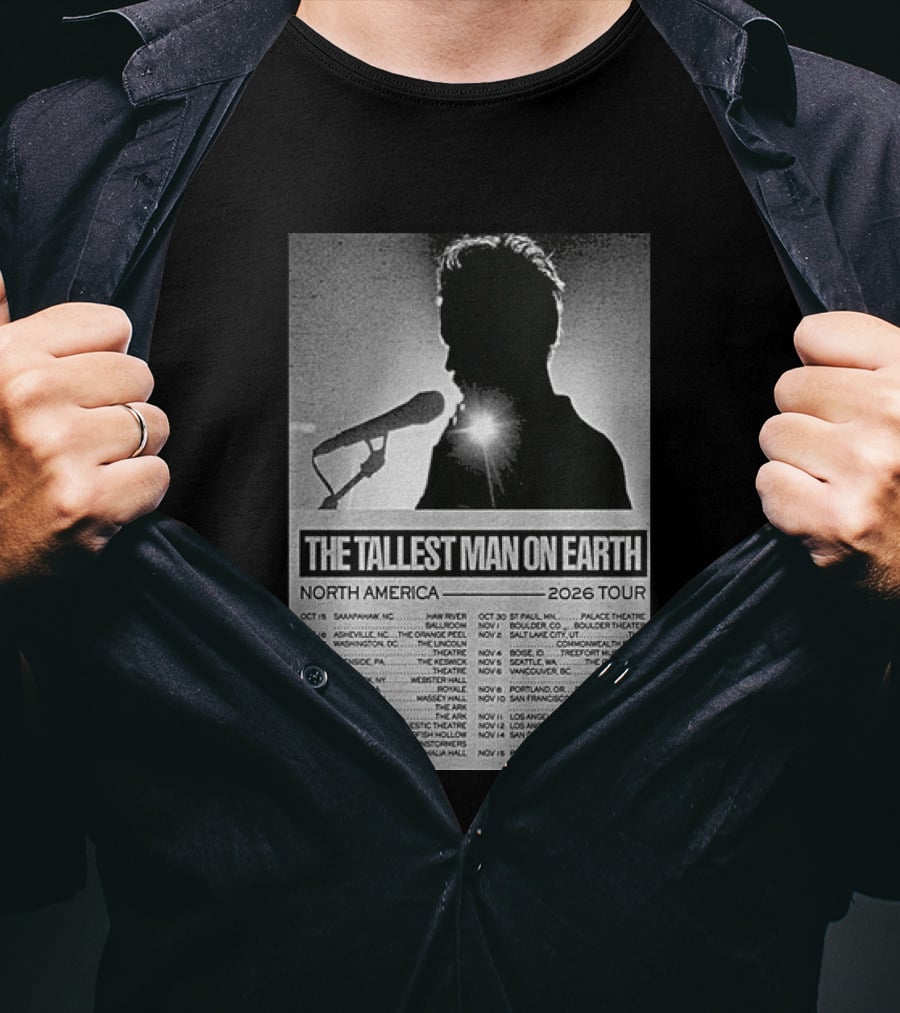 The Tallest Man On Earth North America 2026 Tour Dates T-Shirt