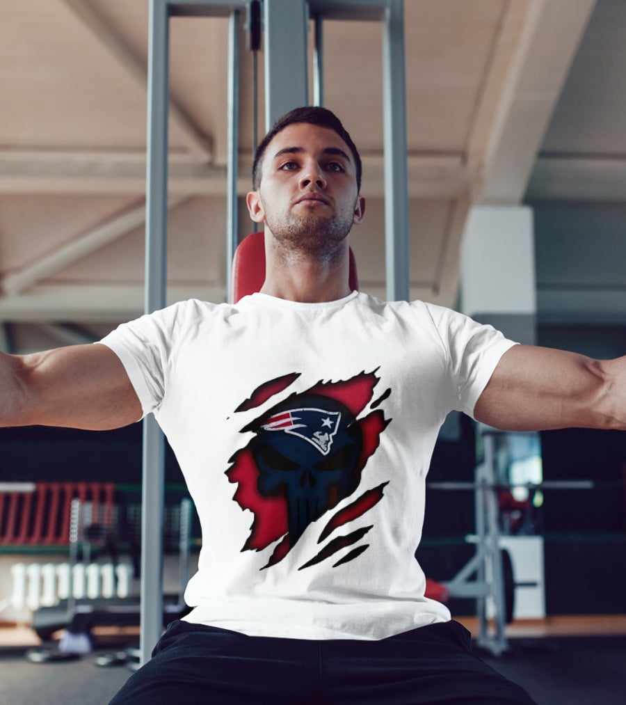 Patriots Skull Rip T-Shirt
