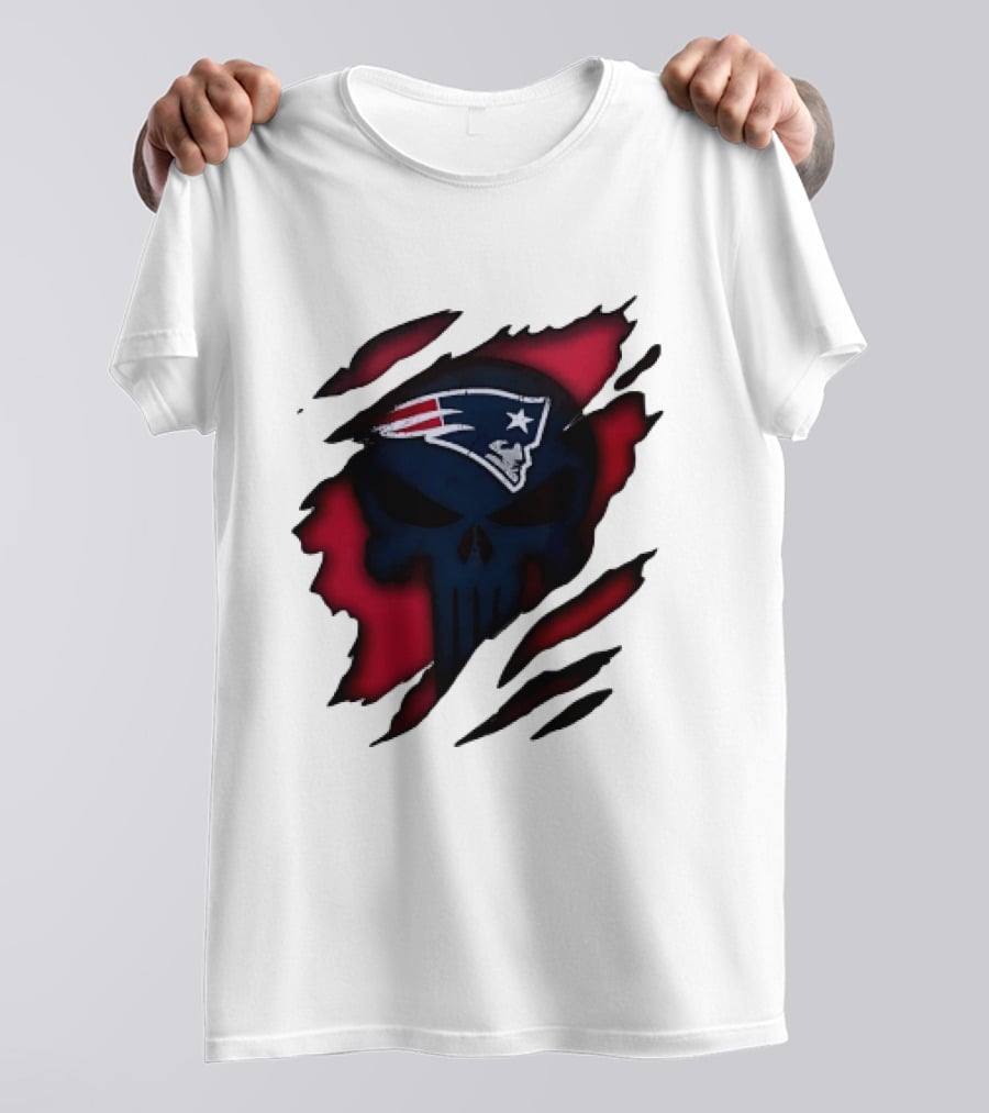Patriots Skull Rip T-Shirt