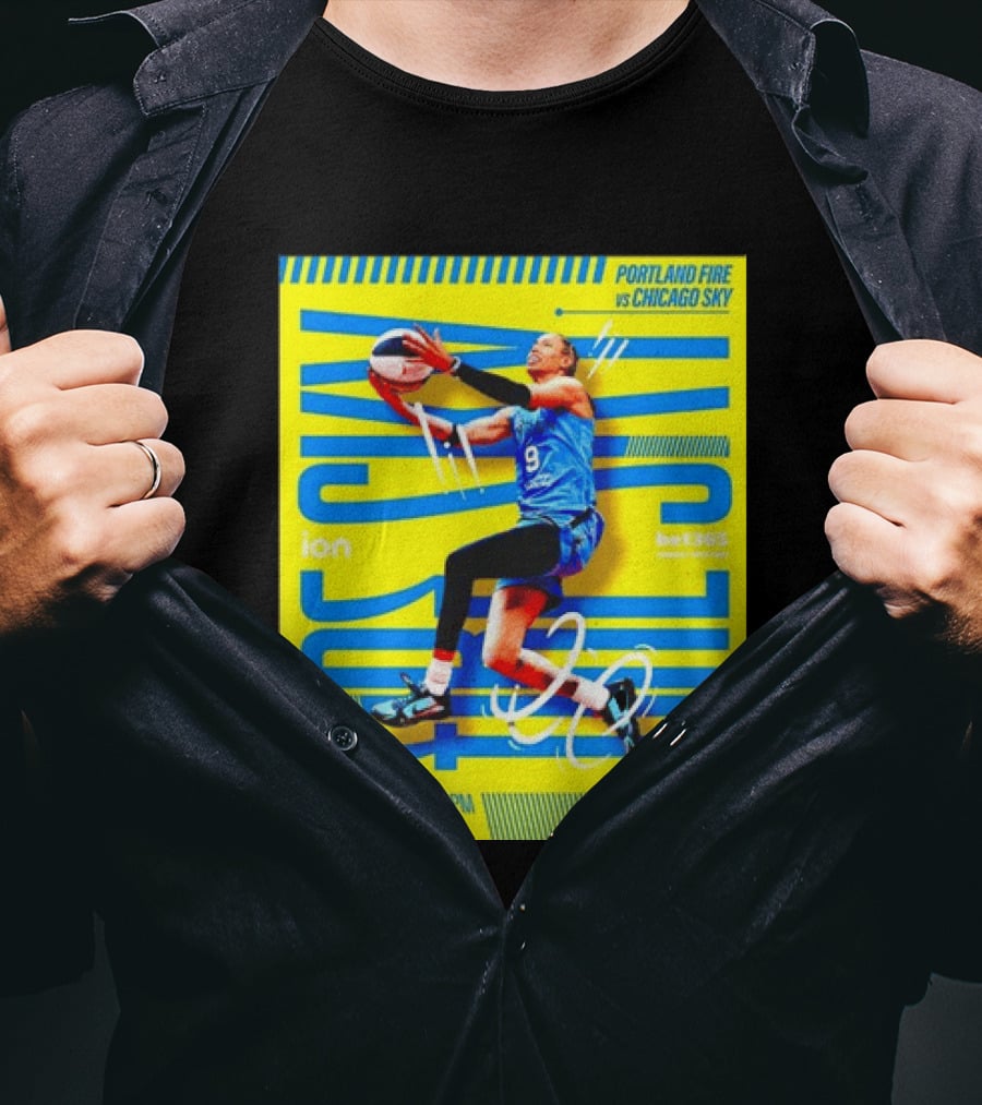 Friday June 26 630PM Wintrust Arena Portland Fire Vs Chicago Sky Basketball Event T-Shirt