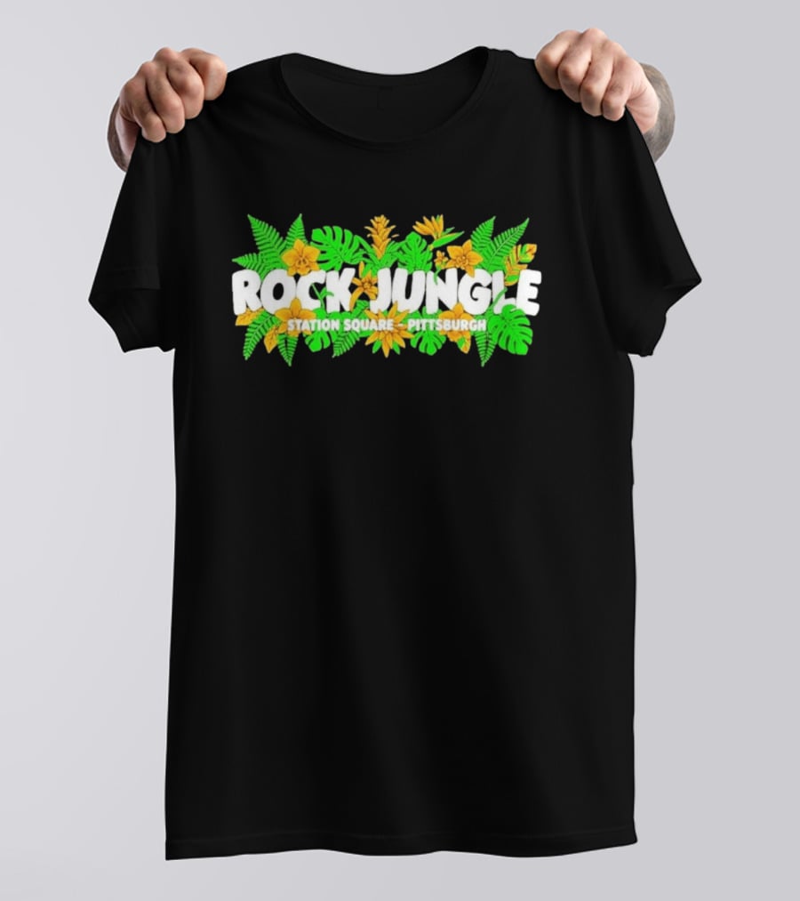 Rock Jungle Station Square Pittsburgh Tropical Foliage T-Shirt