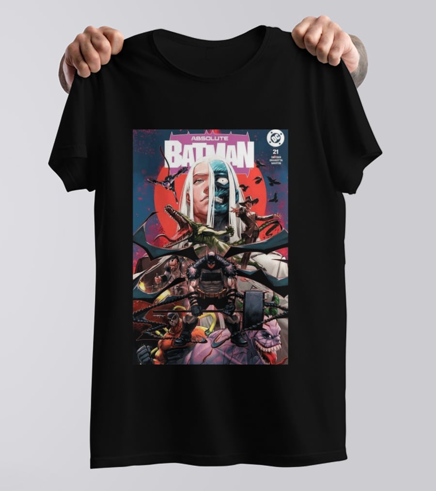 Absolute Batman #21 Santa Fung 2nd Special Gold Spot Foil Variant Knight Snyder Capullo Martini DC Comics T-Shirt