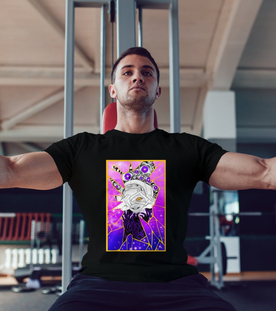 Makima Chainsaw Man Stained Glass Cosmic Galaxy Eyes T-Shirt