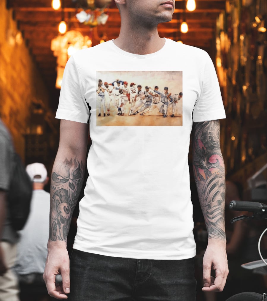 Carlton 32 Philadelphia Baseball Legend MLB Players Painting T-Shirt