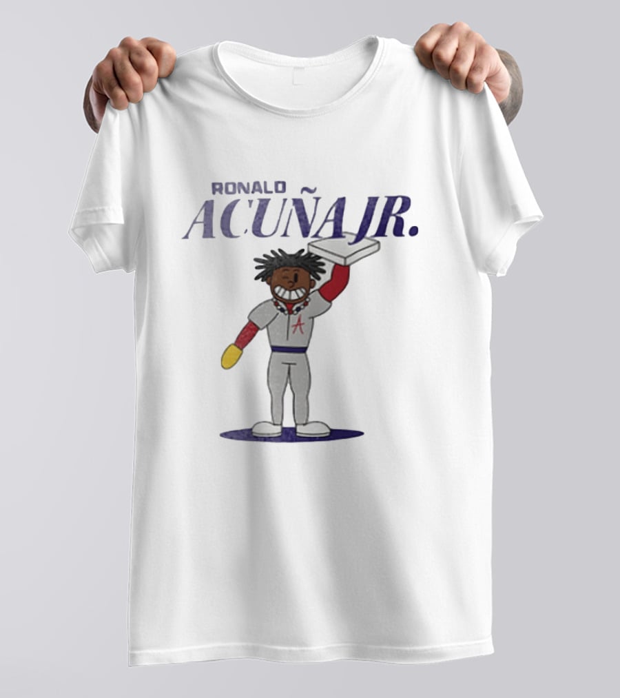 Ronald Acuna Jr Atlanta Braves Cartoon Character Summer Collection T-Shirt