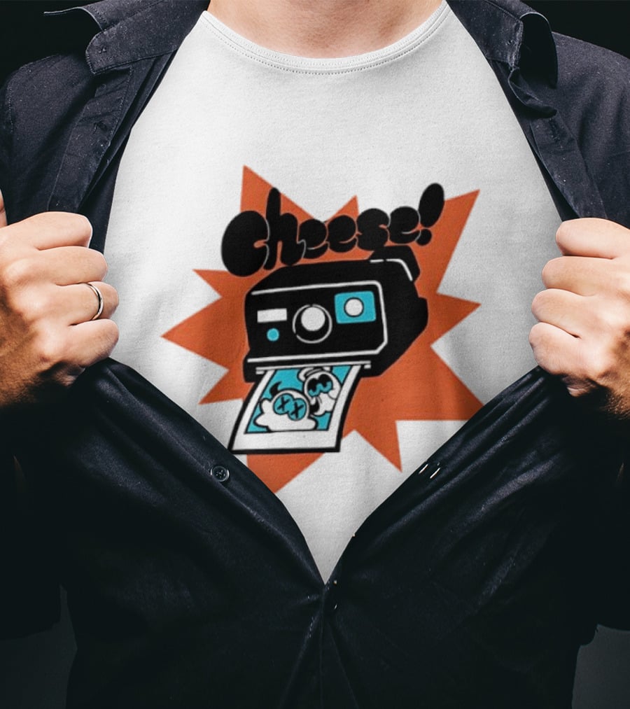 Skid And Pump Cheese Polaroid Spooky Month Camera T-Shirt