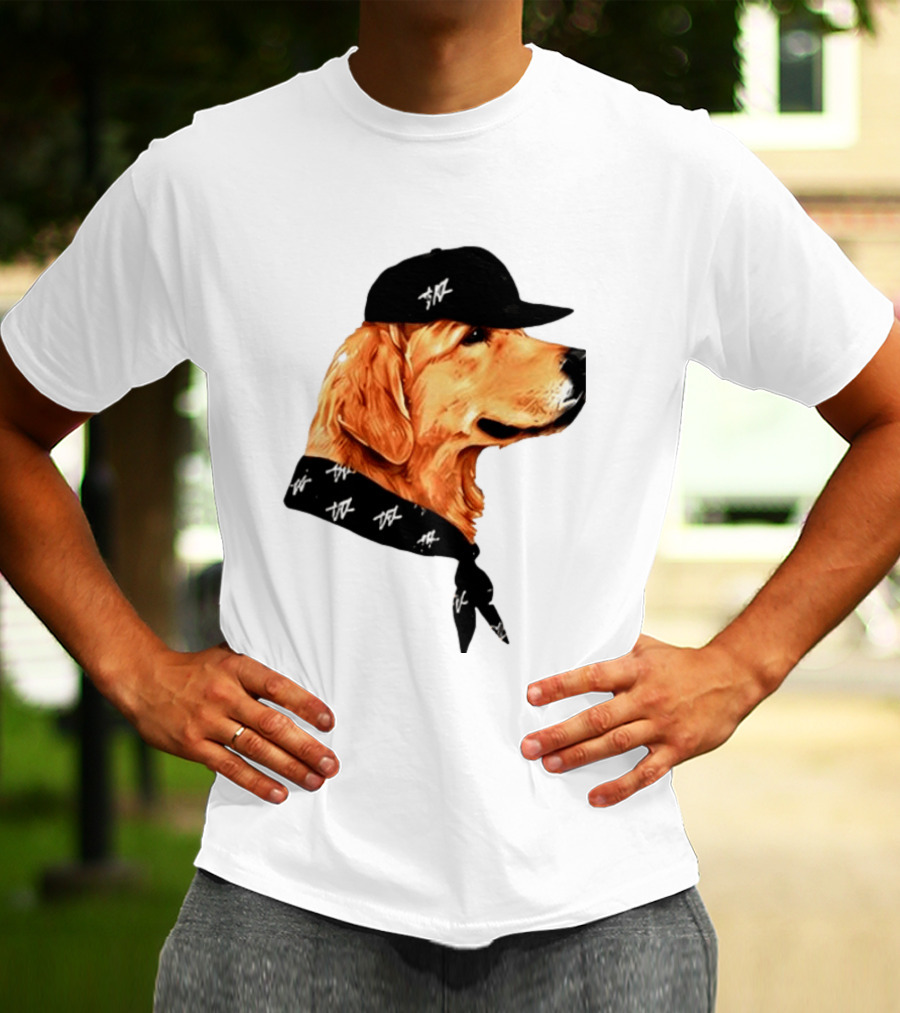 Ashton Kutcher Good Boy Dog Cap Bandana T-Shirt