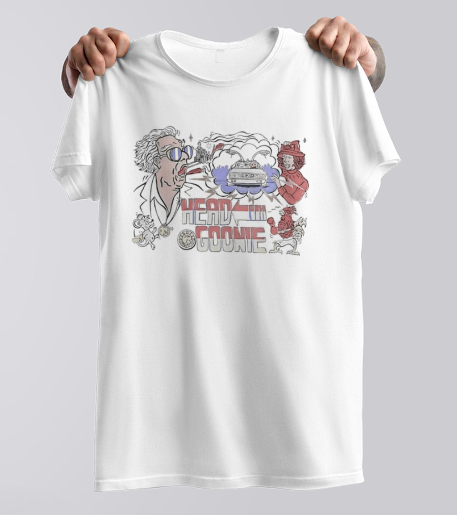 Doc Brown Marty McFly Back To The Future Head Goonie T-Shirt