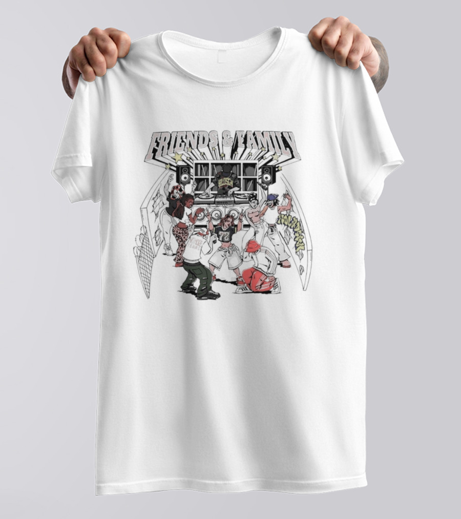 Friends And Family HILDSGN No More Tears Holyshit DJ Dance Clubbing T-Shirt
