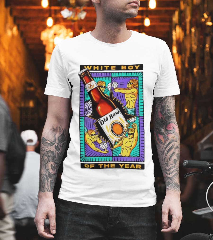 White Boy Of The Year Old Row Admit Nothing Deny Everything Volleyball T-Shirt