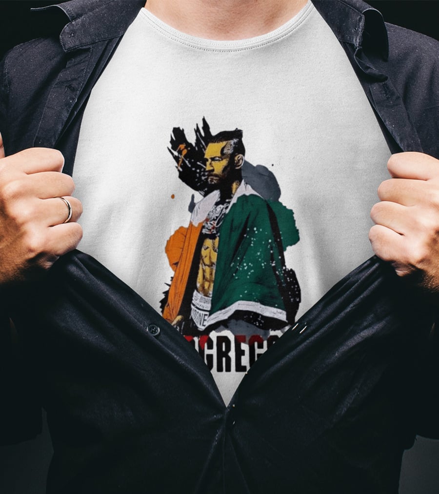 McGregor Irish Flag Warrior In The Cage T-Shirt