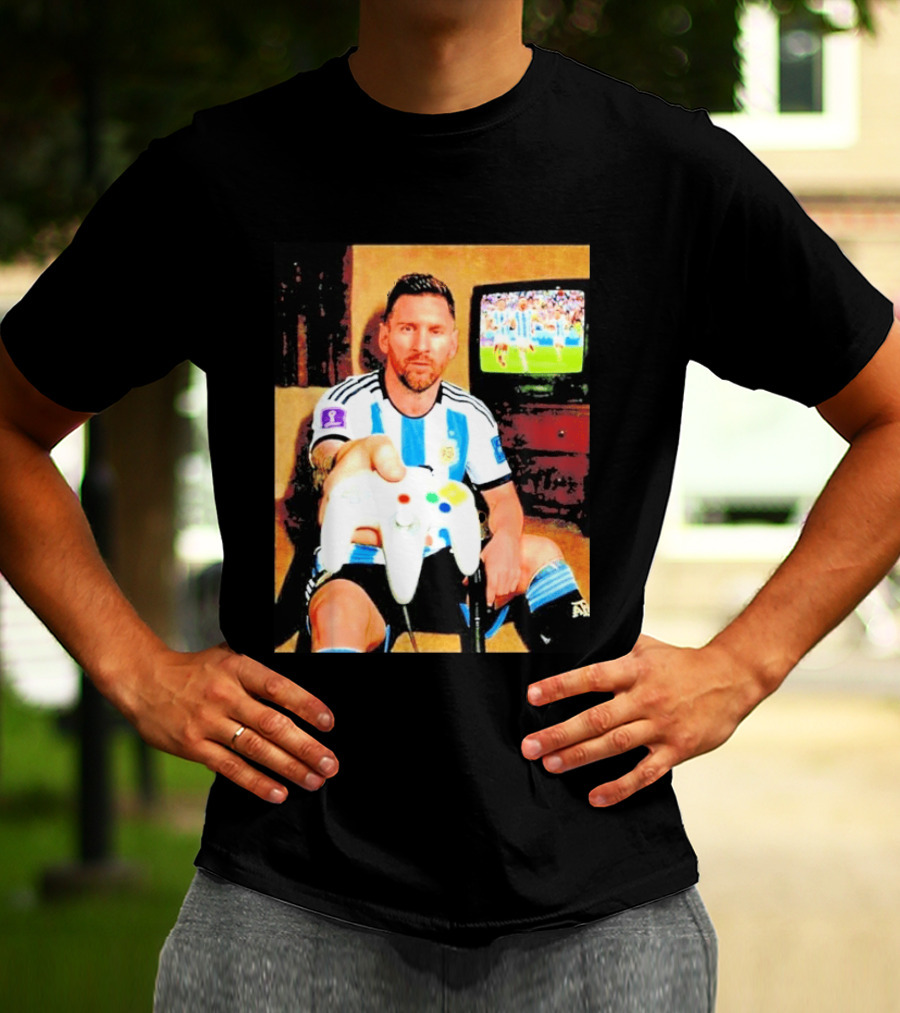 Argentina National Team Icon Lionel Messi Gaming Experience T-Shirt