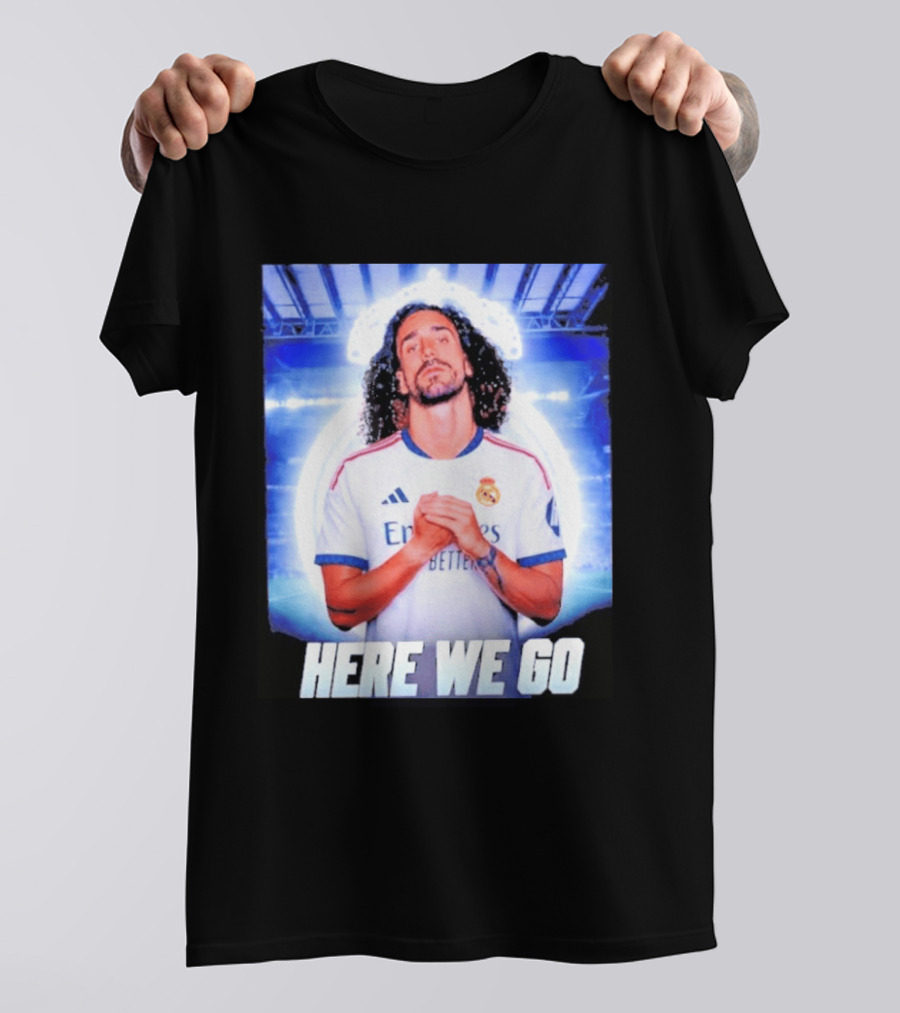 Real Madrid Transfer News Marc Cucurella Here We Go T-Shirt