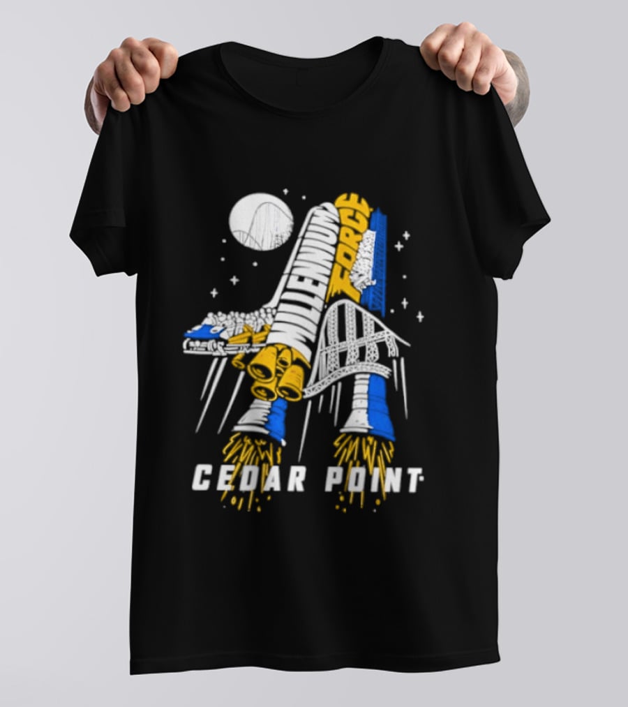 Millennium Force Cedar Point Space Rocket Shuttle Adventure T-Shirt
