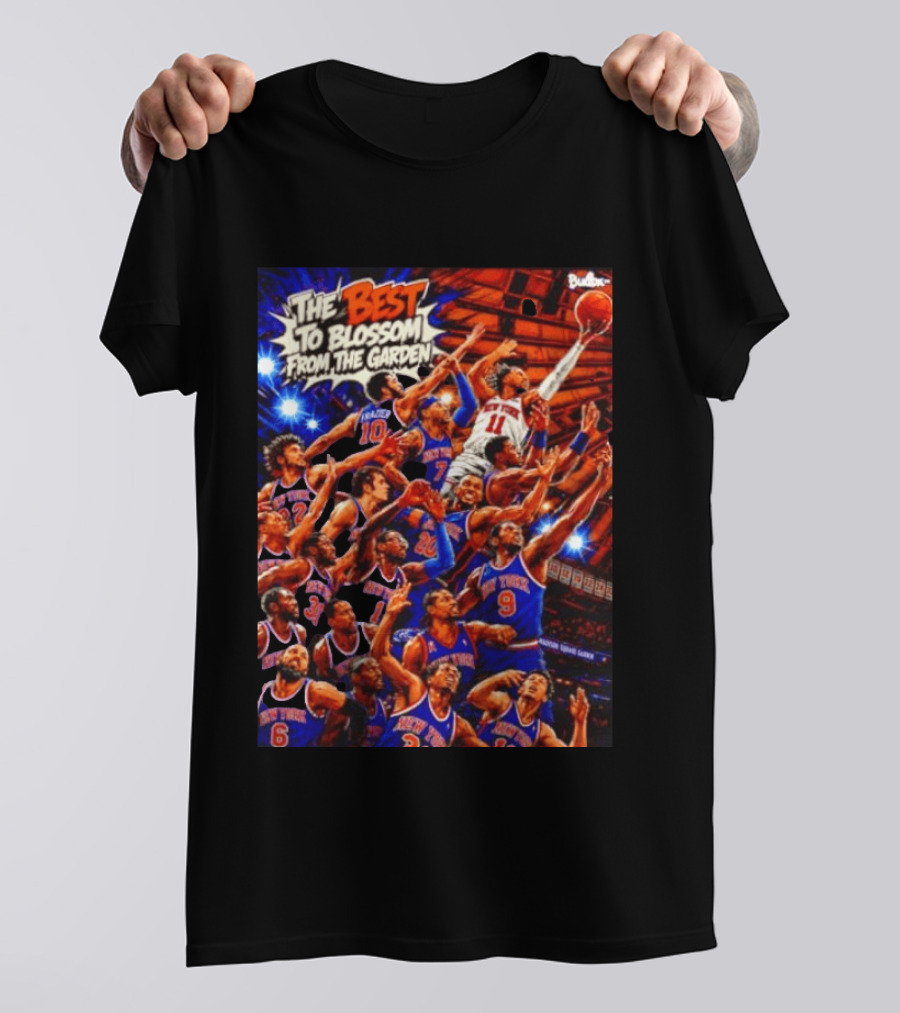 New York Knicks The Best To Blossom From The Garden Walt Frazier Carmelo Anthony Jalen Brunson T-Shirt