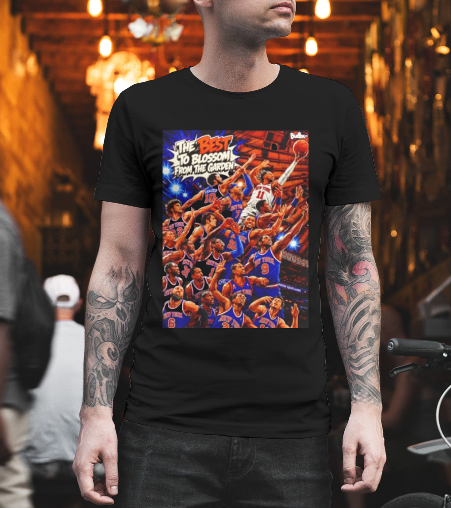 New York Knicks The Best To Blossom From The Garden Walt Frazier Carmelo Anthony Jalen Brunson T-Shirt