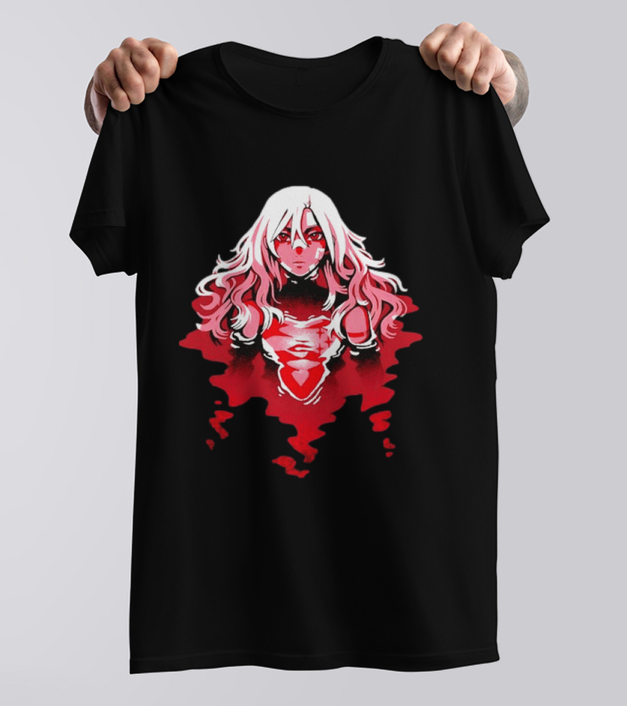 Power Makima Chainsaw Man Red Blood Anime T-Shirt