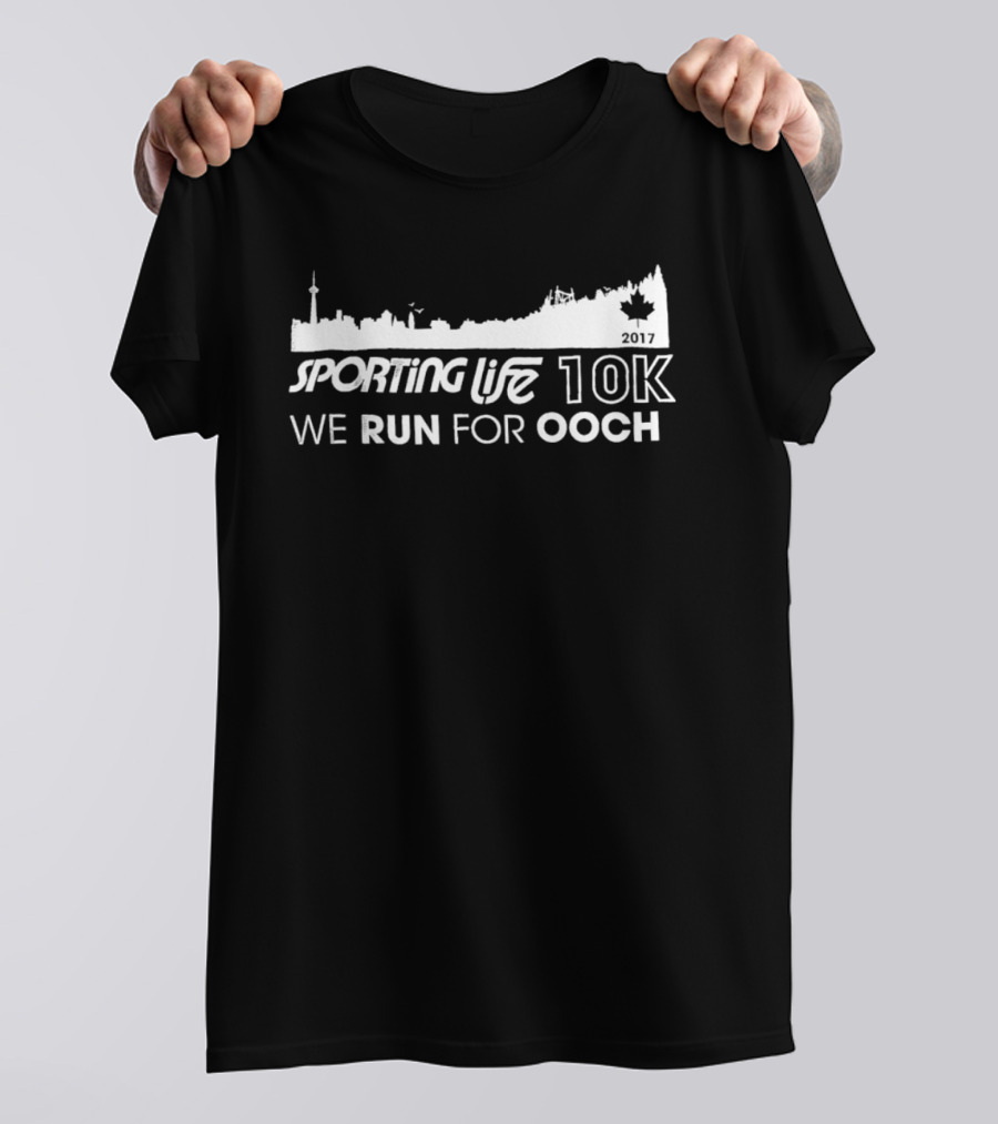 Sporting Life 10k We Run For Ooch Skyline Canada Leaf T-Shirt
