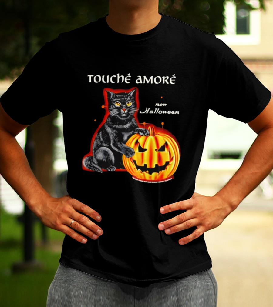 Touche Amore Black Cat Jack O Lantern New Halloween You Keep Finding New Ways T-Shirt