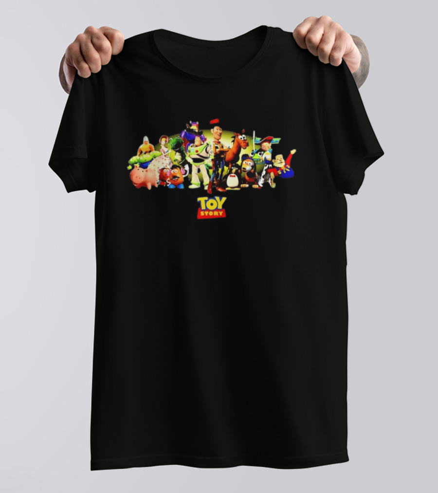 Toy Story Woody Buzz Lightyear Jessie Characters Pixar T-Shirt