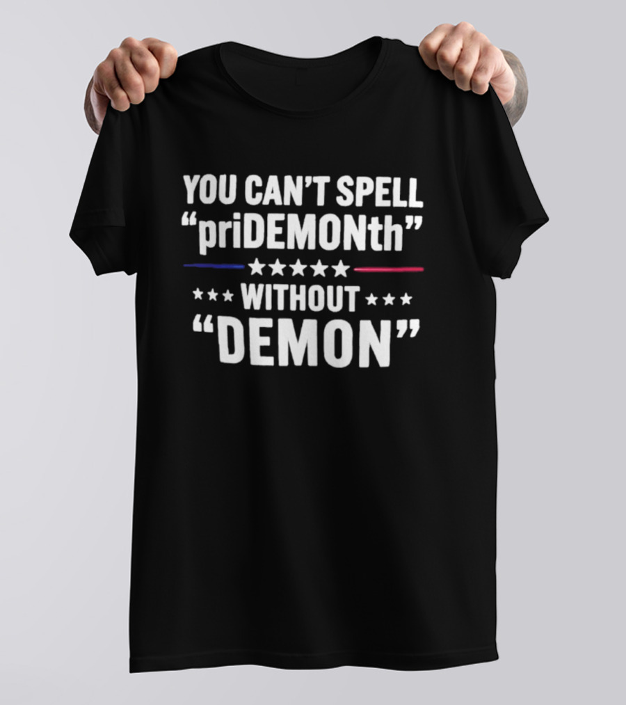 You Can't Spell Pridemonth Without Demon Stars T-Shirt