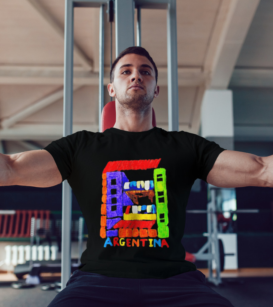 Celebrate Argentina Painted Colorful Urban Architecture T-Shirt