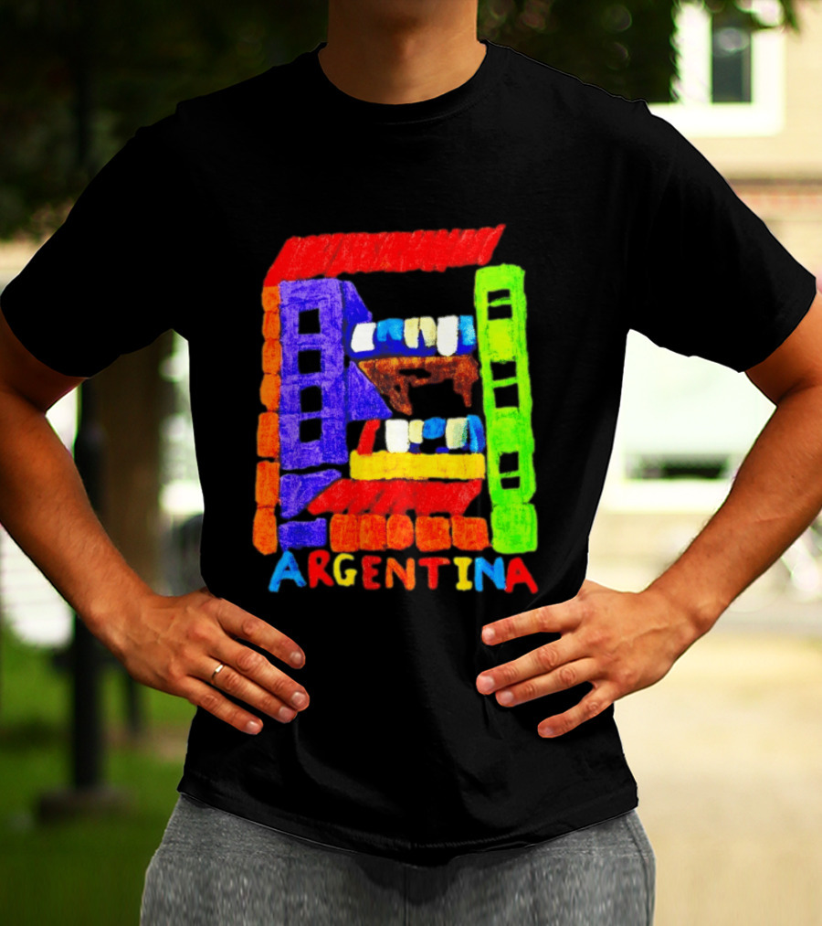 Celebrate Argentina Painted Colorful Urban Architecture T-Shirt