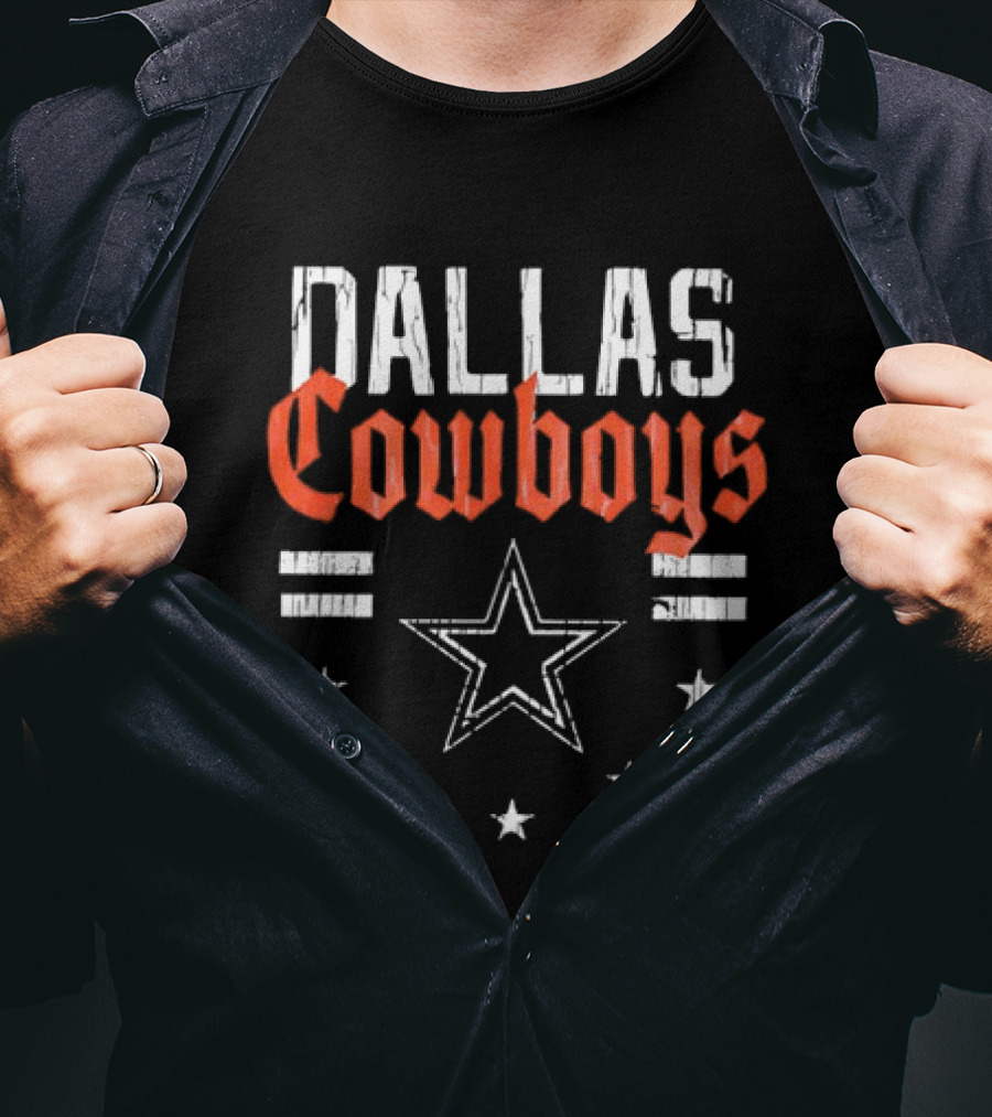 Dallas Cowboys Americana Patriotic Stars Vintage Team T-Shirt