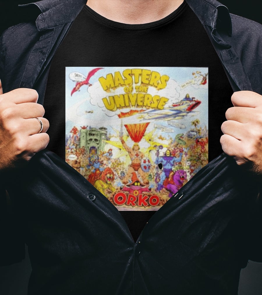 He Man Skeletal Orko Masters Of The Universe Vintage Comic Scene T-Shirt