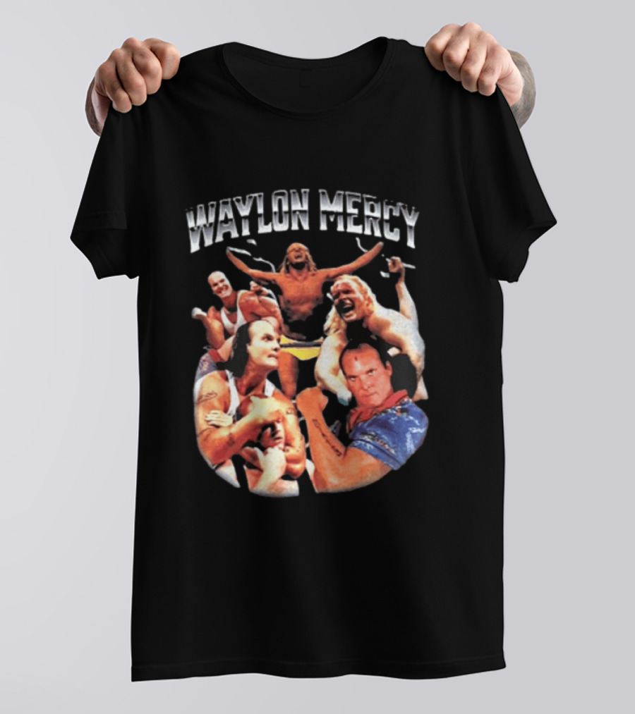 Waylon Mercy WWE Retro Wrestling Kevin Owens Collage T-Shirt
