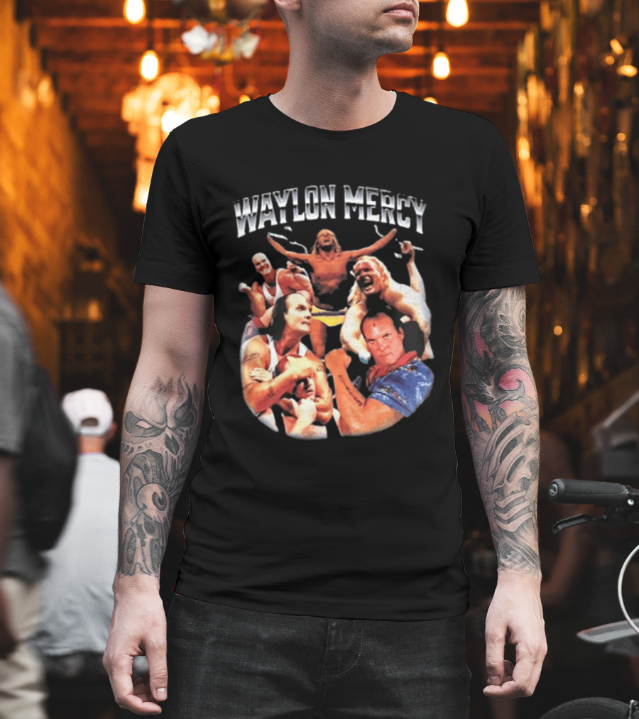 Waylon Mercy WWE Retro Wrestling Kevin Owens Collage T-Shirt