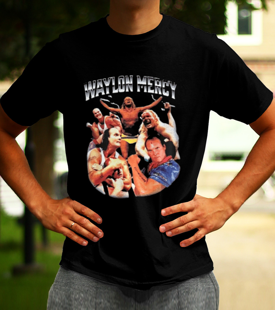 Waylon Mercy WWE Retro Wrestling Kevin Owens Collage T-Shirt