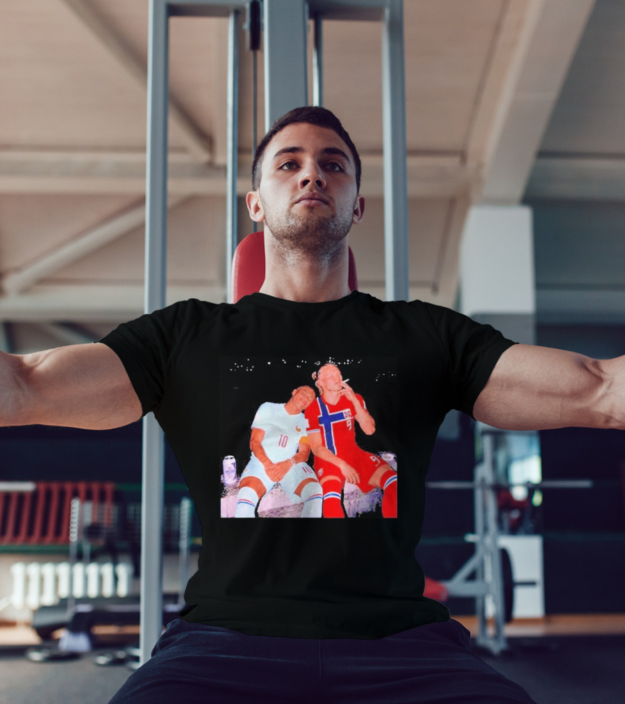 Kylian Mbappé France 10 Erling Haaland Norway 9 Soccer Friendship Fan T-Shirt