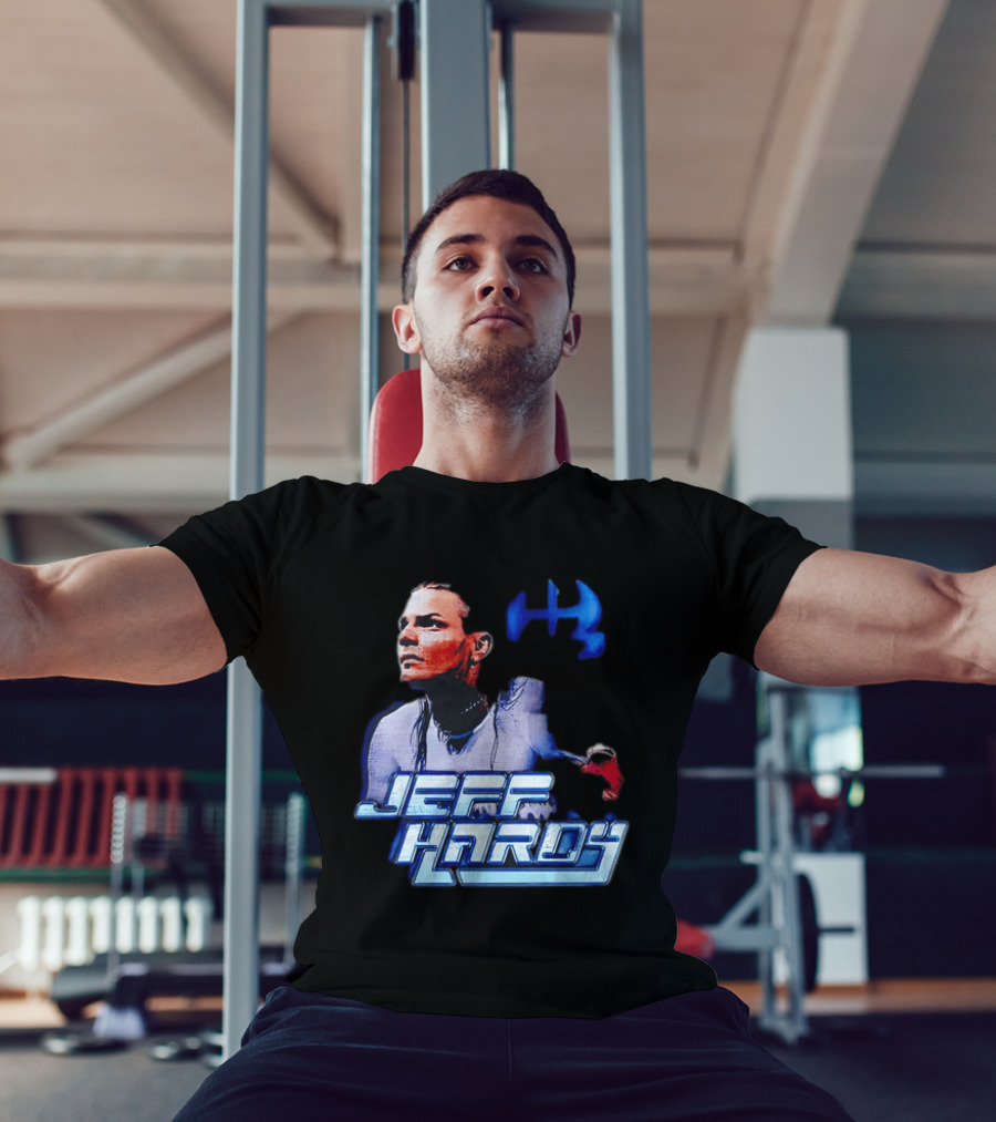 Jeff Hardy WWE Superstar Blue And Red T-Shirt