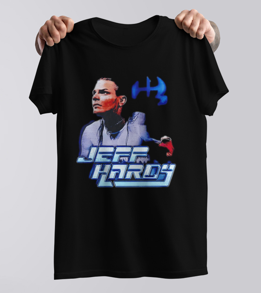 Jeff Hardy WWE Superstar Blue And Red T-Shirt