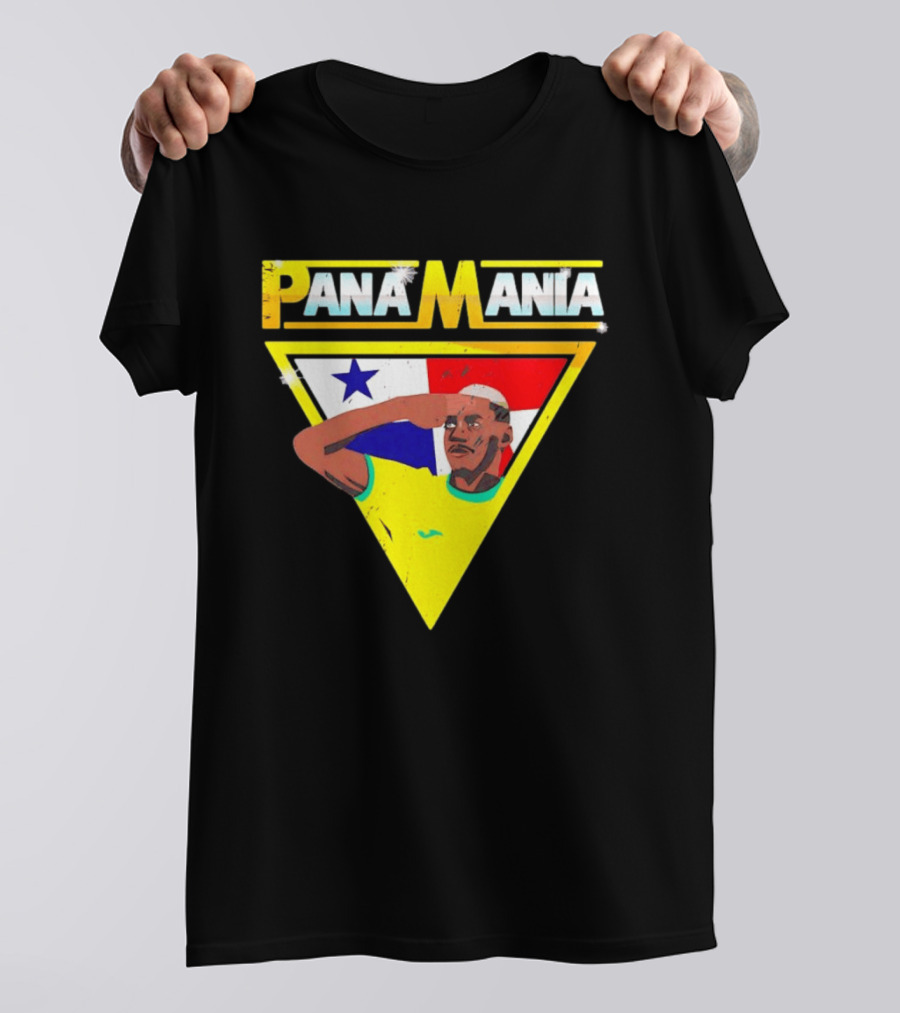 Pana Mania José Córdoba Salute Panama Flag Triangle T-Shirt