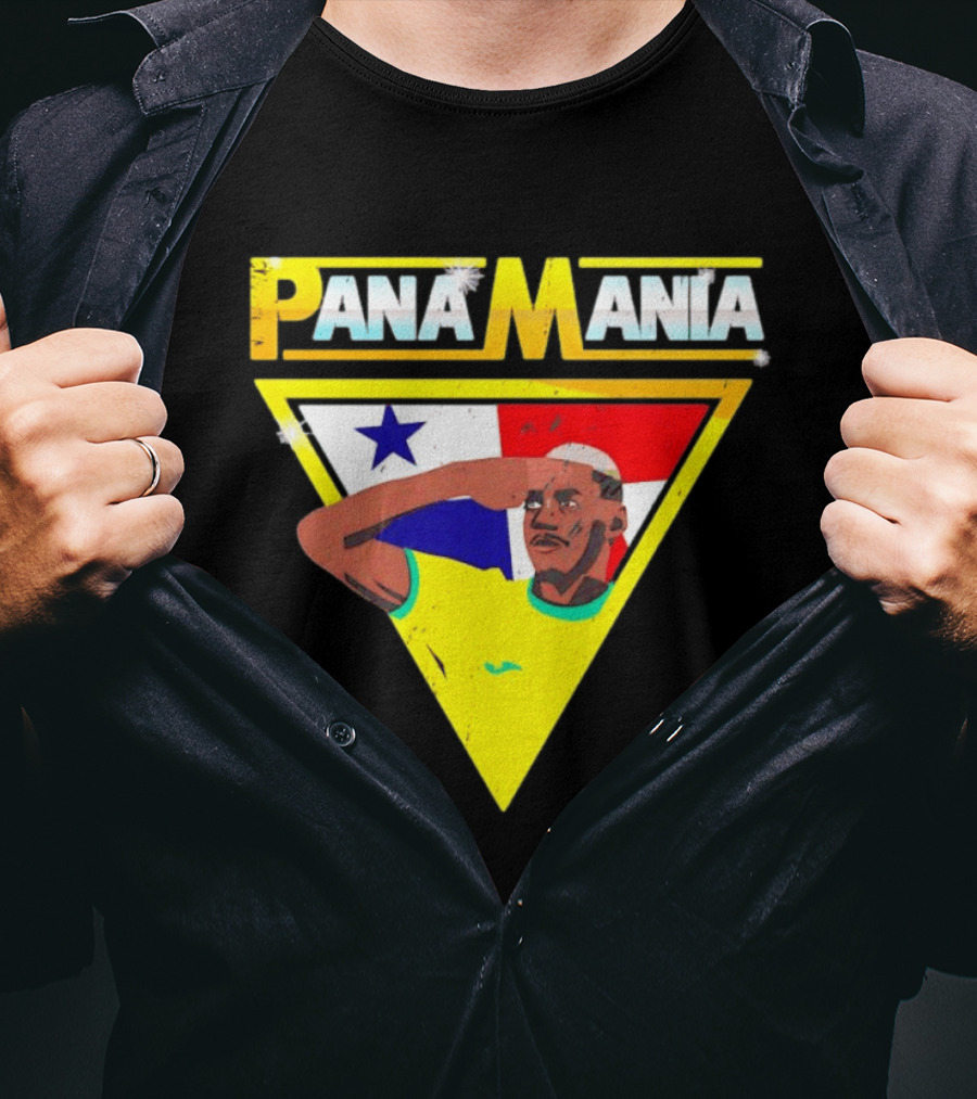 Pana Mania José Córdoba Salute Panama Flag Triangle T-Shirt