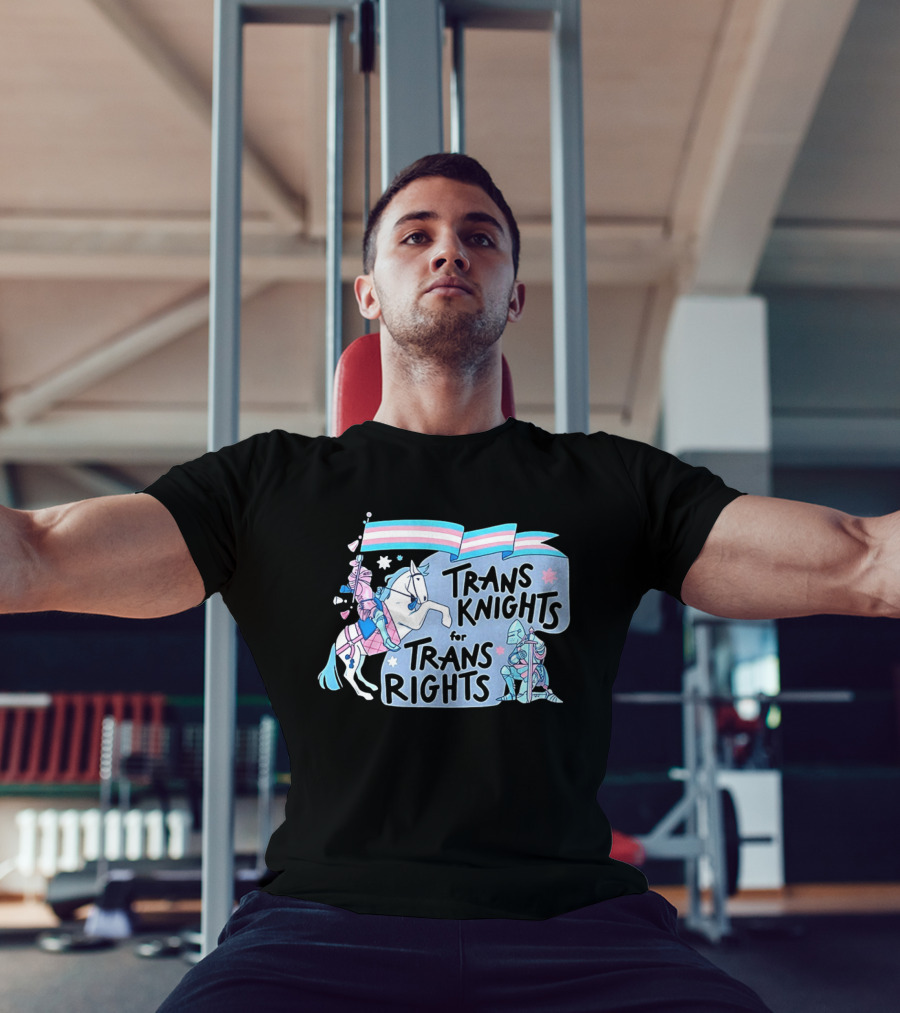Trans Knights For Trans Rights LGBTQ+ Pride Horseback Armor T-Shirt