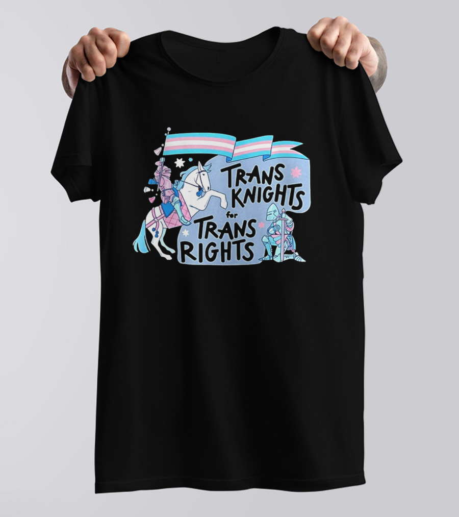 Trans Knights For Trans Rights LGBTQ+ Pride Horseback Armor T-Shirt