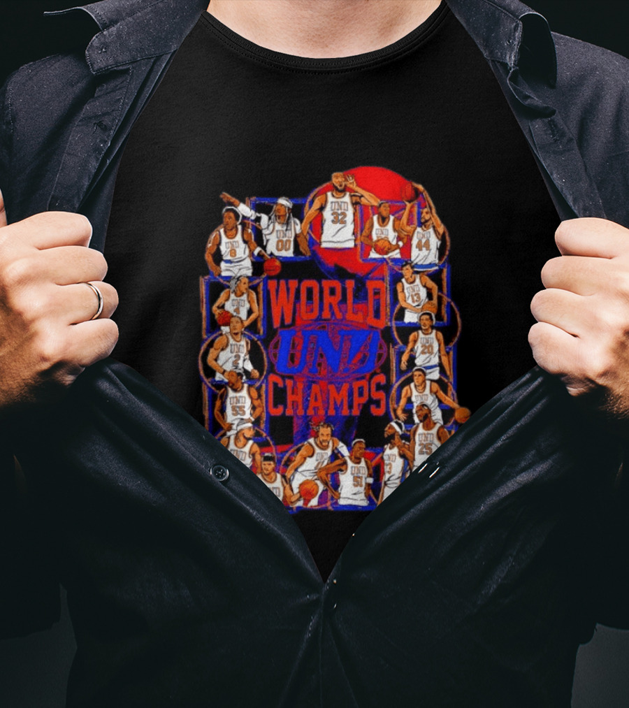 New York Knicks World Champs UND Basketball Players Team T-Shirt