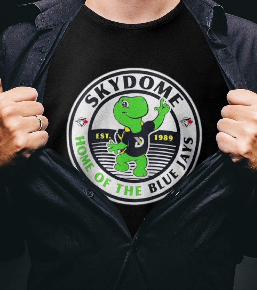 Toronto Blue Jays SkyDome Turtle Est 1989 Home Of The Blue Jays T-Shirt