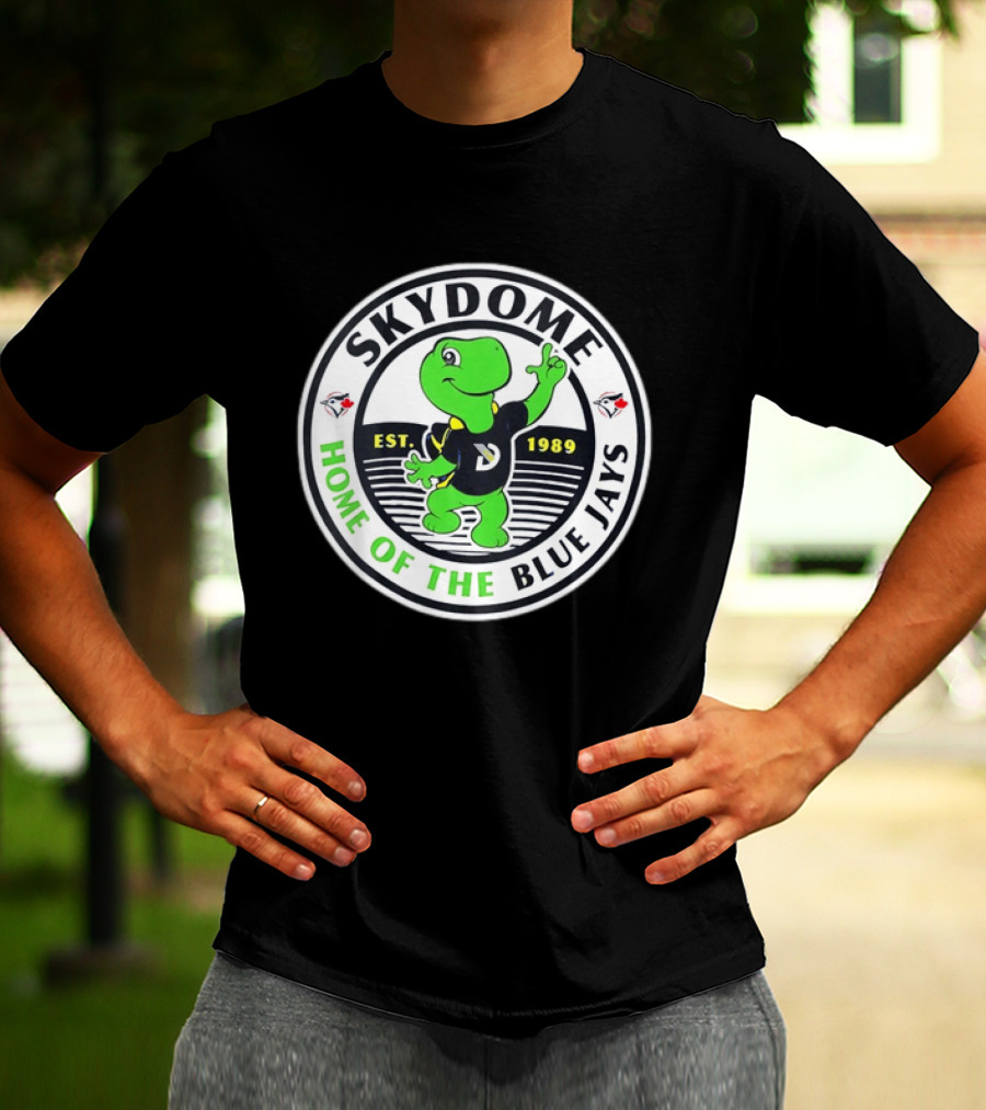 Toronto Blue Jays SkyDome Turtle Est 1989 Home Of The Blue Jays T-Shirt