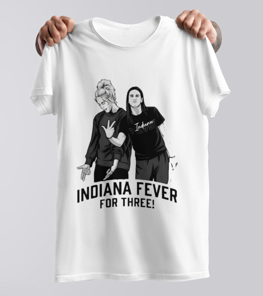 Caitlin Clark Sophie Cunningham Indiana Fever Basketball Team For Three T-Shirt