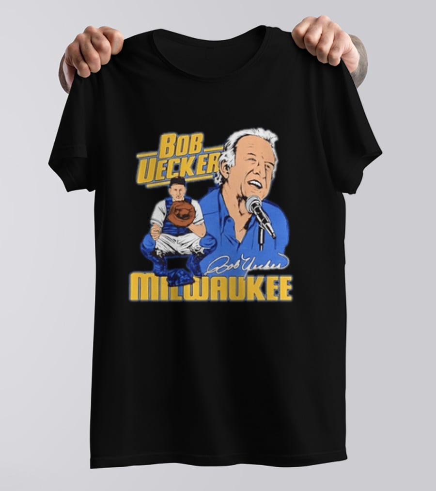 Bob Uecker Milwaukee Catcher Microphone 2026 T-Shirt