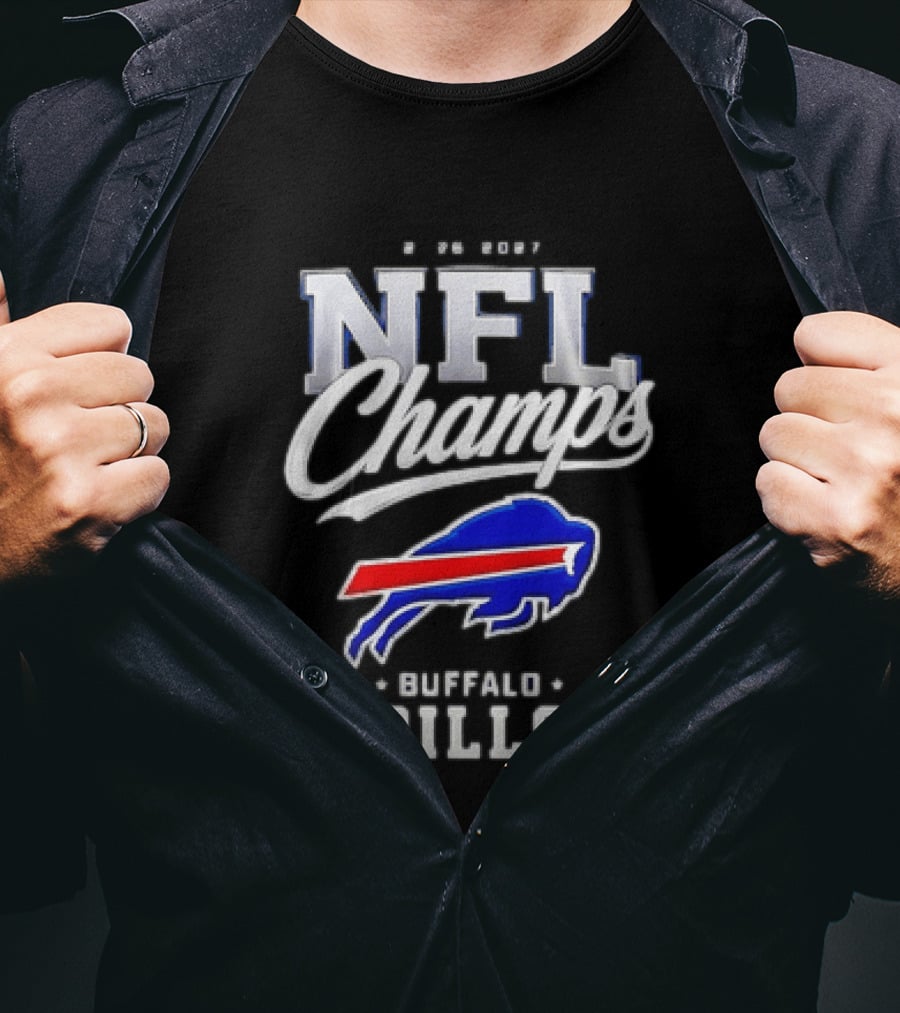 Buffalo Bills NFL Champs 2026 2027 T-Shirt