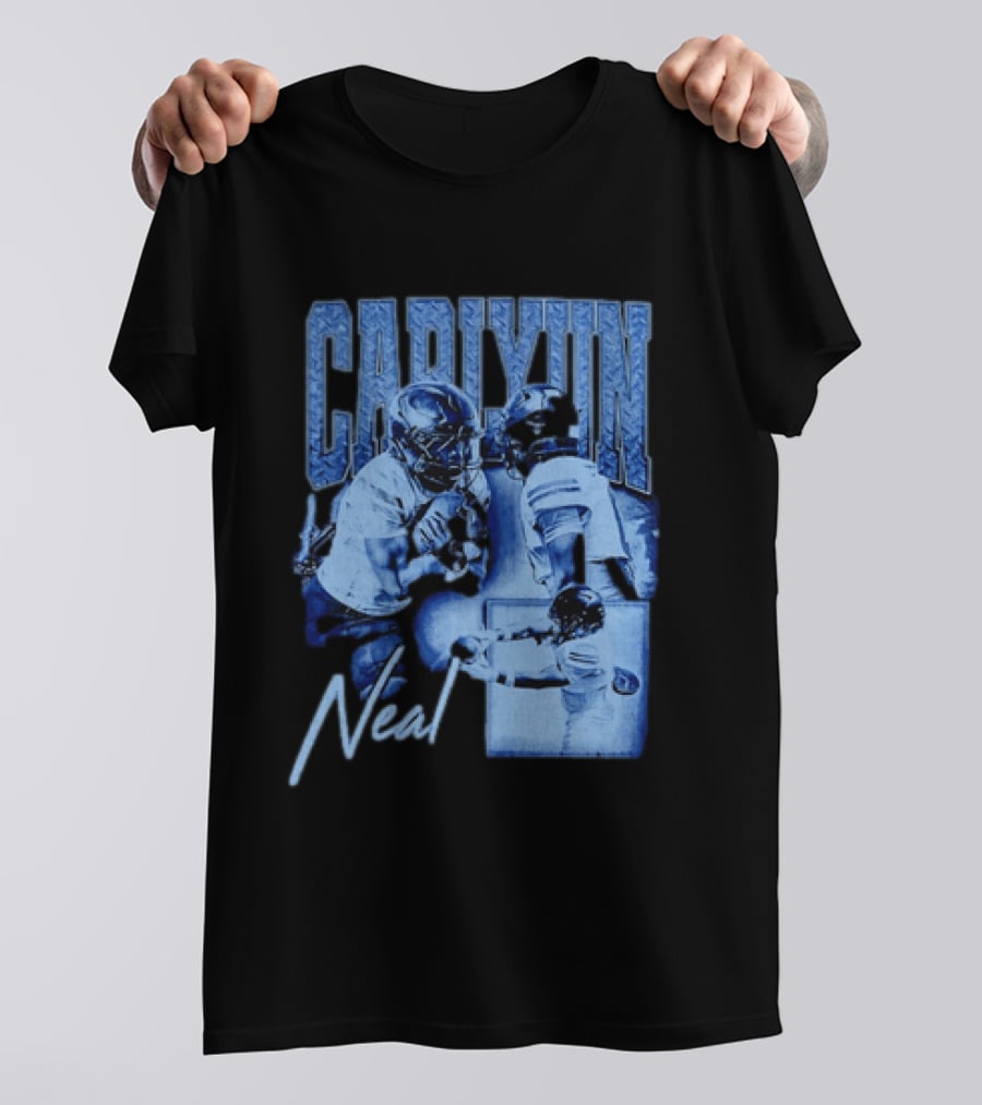 Carlyun Neal Alabama Crimson Tide Football Player Action Collage T-Shirt