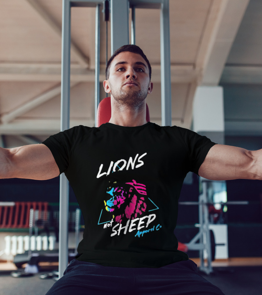 Lions Not Sheep Apparel Co Helmeted Lion T-Shirt